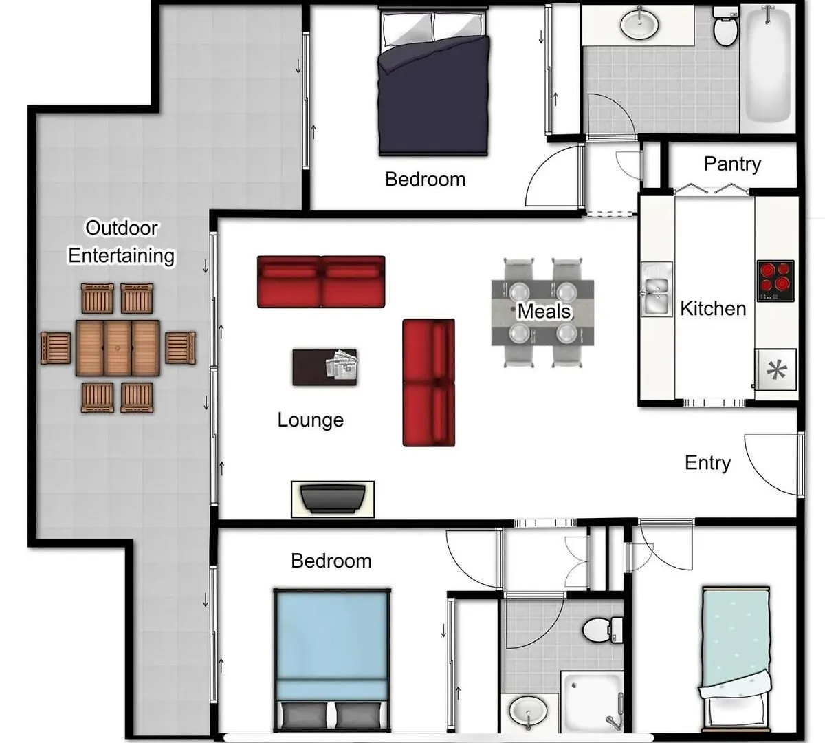 Large Resort Apartment In The Heart Of Brisbane Australien